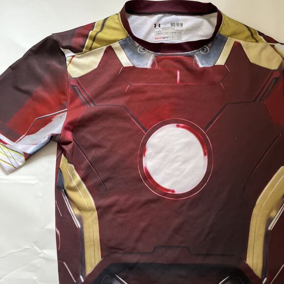 Under Armour Marvel Avengers Iron Man Shirt Mens Medium HeatGear Compression0 - Picture 9 of 9
